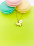 Gold or Silver Pig Charm Necklace Farmer Gift Ideas Personalized Customized Made to Order Jewelry, AN1504