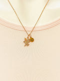 Gold Rose Gold or Silver Flying Eagle Charm Necklace Personalized Customized Made to Order Jewelry, CN348