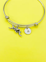 Silver Grasshopper Charm Bracelet Gifts Ideas Personalized Customized Monogram Made to Order Jewelry, AN309