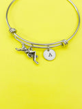 Silver Grasshopper Charm Bracelet Gifts Ideas Personalized Customized Monogram Made to Order Jewelry, AN309