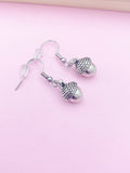 Silver Acorn Charm Earrings Bridesmaid Gifts Ideas Personalized Customized Made to Order Jewelry, N2574
