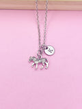 Silver Zebra Charm Necklace, N2886