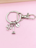 Lawyer Keychain, Justice Scale Charm, Gavel Charm, Libra Charm, Lawyer Gift, Attorney Gift, Law School Graduate Gift, Graduation Gift, N2155