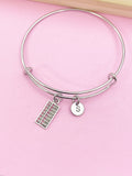 Silver Abacus Bookkeeping Charm Bracelet Gifts Ideas Personalized Customized Monogram Made to Order Jewelry, N1500