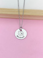 Silver Cymbals Charm Necklace Music Instrument School Marching Band Gift Idea Personalized Customized Made to Order D420