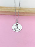 Silver Cymbals Charm Necklace Music Instrument School Marching Band Gift Idea Personalized Customized Made to Order D420