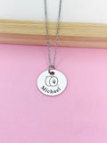 Silver Cymbals Charm Necklace Music Instrument School Marching Band Gift Idea Personalized Customized Made to Order D420