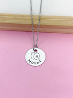 Silver Cymbals Charm Necklace Music Instrument School Marching Band Gift Idea Personalized Customized Made to Order D420