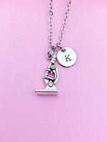 Silver Microscope Charm Necklace Gift Ideas Best Seller Christmas Gifts, AN4466