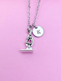 Silver Microscope Charm Necklace Gift Ideas Best Seller Christmas Gifts, AN4466