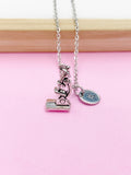 Silver Microscope Charm Necklace Gift Ideas Best Seller Christmas Gifts, AN4466