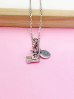 Silver Microscope Charm Necklace Gift Ideas Best Seller Christmas Gifts, AN4466