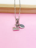 Silver Microscope Charm Necklace Gift Ideas Best Seller Christmas Gifts, AN4466