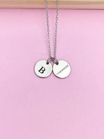 Silver Flute Charm Necklace Music Instrument School Marching Band Gifts Idea Personalized Customized Made to Order, D430