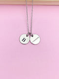 Silver Flute Charm Necklace Music Instrument School Marching Band Gifts Idea Personalized Customized Made to Order, D430