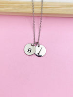 Silver Oboe Charm Necklace Music Instrument School Marching Band Gifts Idea Personalized Customized Made to Order, D431