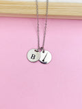Silver Oboe Charm Necklace Music Instrument School Marching Band Gifts Idea Personalized Customized Made to Order, D431