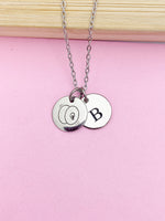 Silver Cymbals Charm Necklace Music Instrument School Marching Band Gifts Idea Personalized Customized Made to Order D434