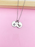 Gold or Silver French Horn Charm Necklace Music Instrument School Marching Band Gifts Idea, D435A