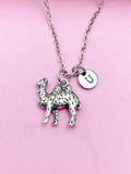 Silver Camel Charm Necklace Desert Animal Pet Zookeeper Gifts Idea Personalized Customized Made to Order, N2100