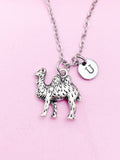 Silver Camel Charm Necklace Desert Animal Pet Zookeeper Gifts Idea Personalized Customized Made to Order, N2100