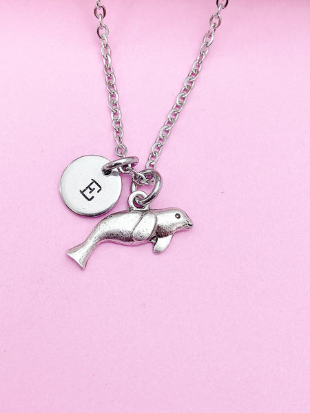 Silver Seal Charm Necklace Biologist Gifts Idea Personalized Customized Made to Order, AN5093