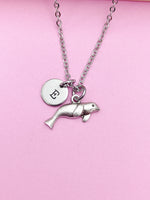 Silver Seal Charm Necklace Biologist Gifts Idea Personalized Customized Made to Order, AN5093