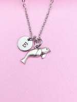 Silver Seal Charm Necklace Biologist Gifts Idea Personalized Customized Made to Order, AN5093