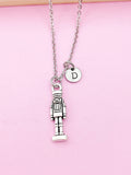 Silver Nutcracker Soldier Christmas Ballet Charm Necklace Christmas Gift Ideas Personalized Customized Jewelry, N3651