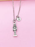 Silver Nutcracker Soldier Christmas Ballet Charm Necklace Christmas Gift Ideas Personalized Customized Jewelry, N3651