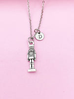 Silver Nutcracker Soldier Christmas Ballet Charm Necklace Christmas Gift Ideas Personalized Customized Jewelry, N3651