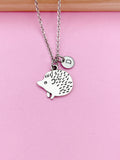 Silver Cute Hedgehog Charm Necklace Porcupine Pet Gifts Ideas Personalized Customized Made to Order, BN2243