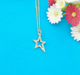 Gold North Star Necklace, Personalized Gift, G004