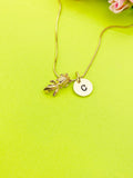 Goldfish Charm Gold Necklace Everyday Gift Ideas Personalized Customized Made to Order Jewelry, AN2182