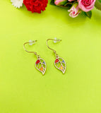 Gold Leaf Charm Earrings Everyday Gifts Ideas Personalized Customized Made to Order Jewelry, AN2312