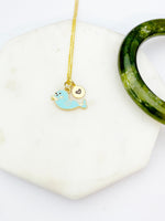 Gold Cute Seal Charm Necklace Biologist School Student Gifts Ideas Personalized Customized Made to Order, N5509