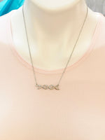 Silver DNA Necklace, N3634