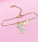Gold Cute Blue Cat Kitten Charm Bracelet Cat Pet Lover Gifts Idea Personalized Customized Made to Order, N1103