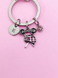 Silver Lacrosse Charm Bracelet School Lacrosse Team Gift Ideas Personalized Customized Made to Order Jewelry, N4740