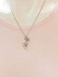 Silver I Love You Hand ASL Sign Language Charm Necklace Valentine Gifts Ideas Personalized Customized Made to Order, BN2285