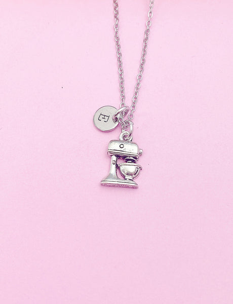 Silver Kitchen Mixer Baker Charm Bracelet Berkery Shop Gifts Ideas Personalized Customized Made to Order Jewelry, N106