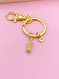 Gold Peanut Keychain, Personalized Initial Charm, Mother's Day Gift, N4819