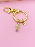 Gold Peanut Keychain, Personalized Initial Charm, Mother's Day Gift, N4819
