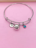 Silver Volleyball Charm Bracelet Coach Volleyball Team Gifts Ideas Personalized Customized Made to Order, N455