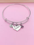 Silver Cousin Charm Bracelet Cousin Gifts Ideas Personalized Customized Made to Order, N925