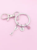 Silver TINY Oars Charm Keychain Rowing Crew Gifts Ideas Personalized Customized Made to Order Jewelry, AN1304
