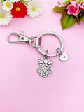 Guardian Angel Keychain Silver Guardian Angel Charm Guardian Angel Gifts Ideas Personalized Customized Made to Order, CN1705