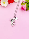 Silver Cute Bear Charm Necklace Spring Girl Birthday Mother's Day Gifts Ideas Personalized Customized Made to Order, AN4786