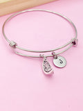 Lemon Bracelet, Silver Orange Fruit Charm Bracelet, Daughter Birthday Mother's Day Gifts Ideas Personalized Customized N162C