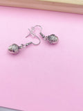 Silver Acorn Charm Earrings Bridesmaid Gifts Ideas Personalized Customized Made to Order Jewelry, N2574